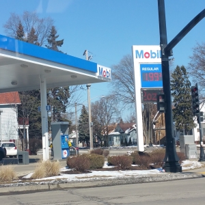 Mobil Gas Station on Lewis